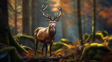 AI generated deer high quality image photo