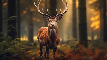 AI generated deer high quality image photo