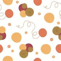 Knitting a seamless pattern. Designs for fabric, textiles, wallpaper, packaging. vector