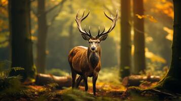 AI generated deer high quality image photo