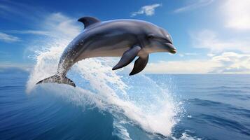 ai generado delfín alto calidad imagen foto