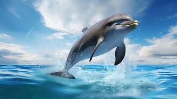 AI generated dolphine high quality image photo