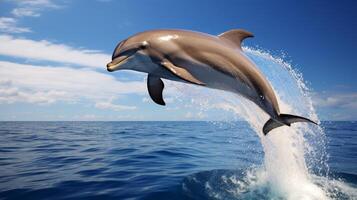 AI generated dolphine high quality image photo