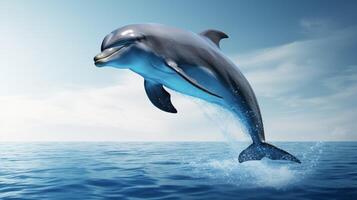 AI generated dolphine high quality image photo