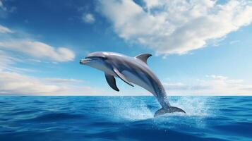 AI generated dolphine high quality image photo