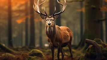 AI generated deer high quality image photo