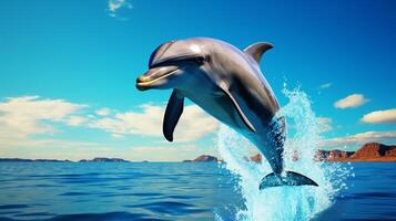 AI generated dolphine high quality image photo