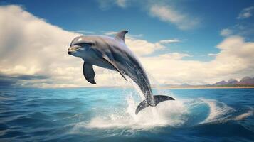 AI generated dolphine high quality image photo