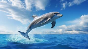 AI generated dolphine high quality image photo