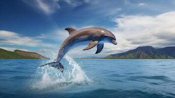 AI generated dolphine high quality image photo