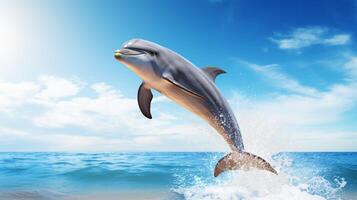 AI generated dolphine high quality image photo