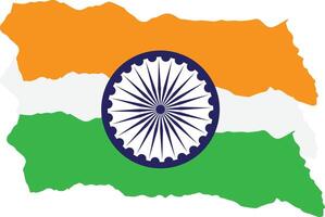 indio bandera ilustración vector
