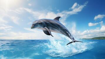 AI generated dolphine high quality image photo