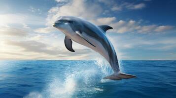 AI generated dolphine high quality image photo