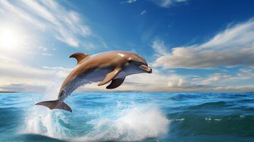 AI generated dolphine high quality image photo