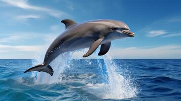 AI generated dolphine high quality image photo