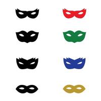 set of brazil mask collection vector