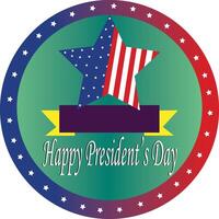 illustration of happy presidents day vector design on a white background