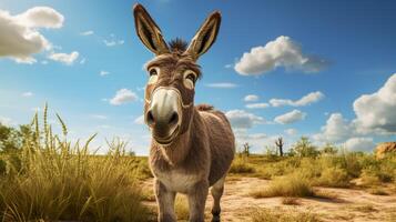 AI generated donkey high quality image photo