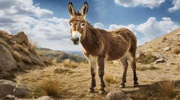 AI generated donkey high quality image photo