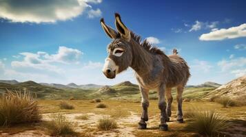 AI generated donkey high quality image photo