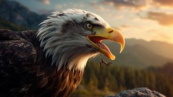 AI generated eagle high quality image photo