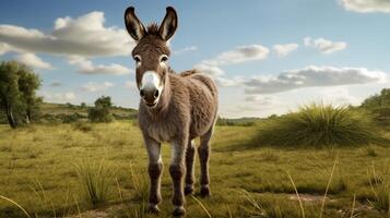 AI generated donkey high quality image photo