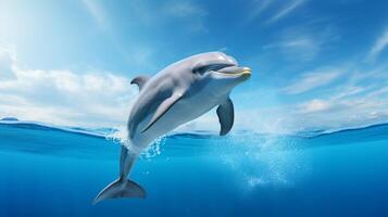 ai generado delfín alto calidad imagen foto