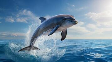 AI generated dolphine high quality image photo