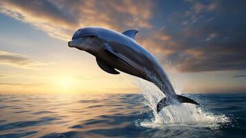 AI generated dolphine high quality image photo