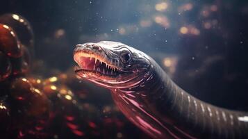 AI generated eel high quality image photo