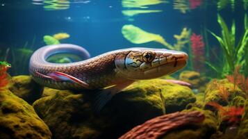 AI generated eel high quality image photo