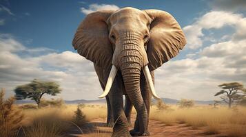 AI generated elephant high quality image photo