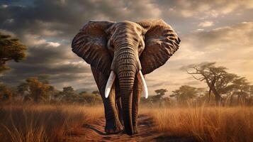 AI generated elephant high quality image photo