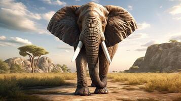 AI generated elephant high quality image photo