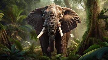 AI generated elephant high quality image photo