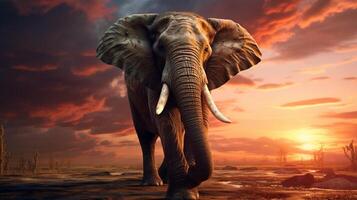 AI generated elephant high quality image photo