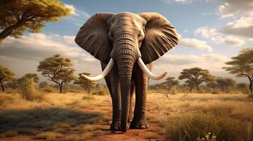 AI generated elephant high quality image photo