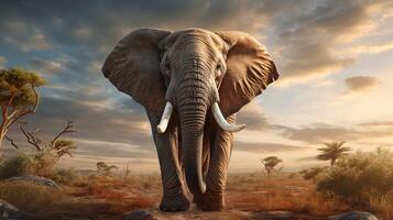 AI generated elephant high quality image photo