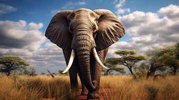 AI generated elephant high quality image photo