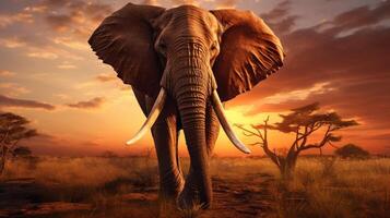 AI generated elephant high quality image photo