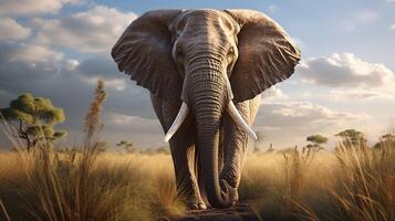AI generated elephant high quality image photo