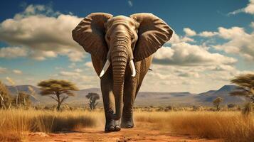 AI generated elephant high quality image photo