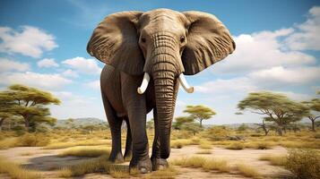 AI generated elephant high quality image photo