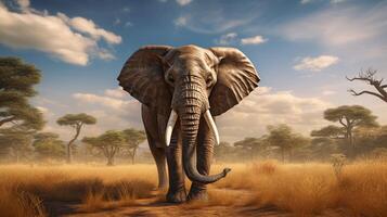 AI generated elephant high quality image photo