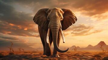 AI generated elephant high quality image photo