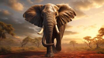 AI generated elephant high quality image photo