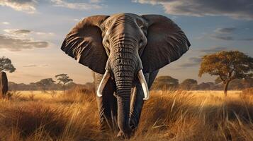 AI generated elephant high quality image photo