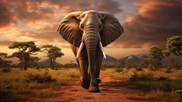 AI generated elephant high quality image photo