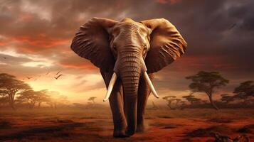 AI generated elephant high quality image photo